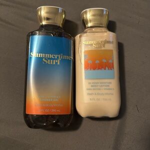 Bath & Body Works Summertime Surf Shower Gel and Lotion Set